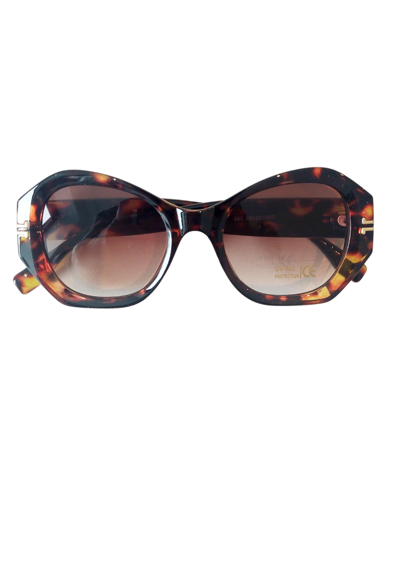 Miranda Geometric Sunglasses In Pale Tortoise Shell - Filli London