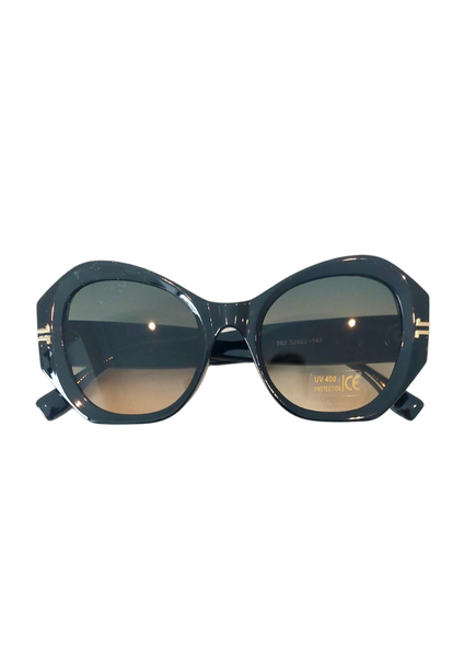 Miranda Geometric Sunglasses In Pale Tortoise Shell - Filli London