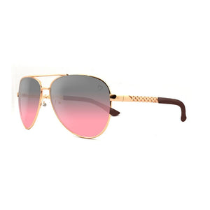 Ruby Rocks Metal 'Dominica' Aviator Sunglasses With Embossed Temple in Gold 